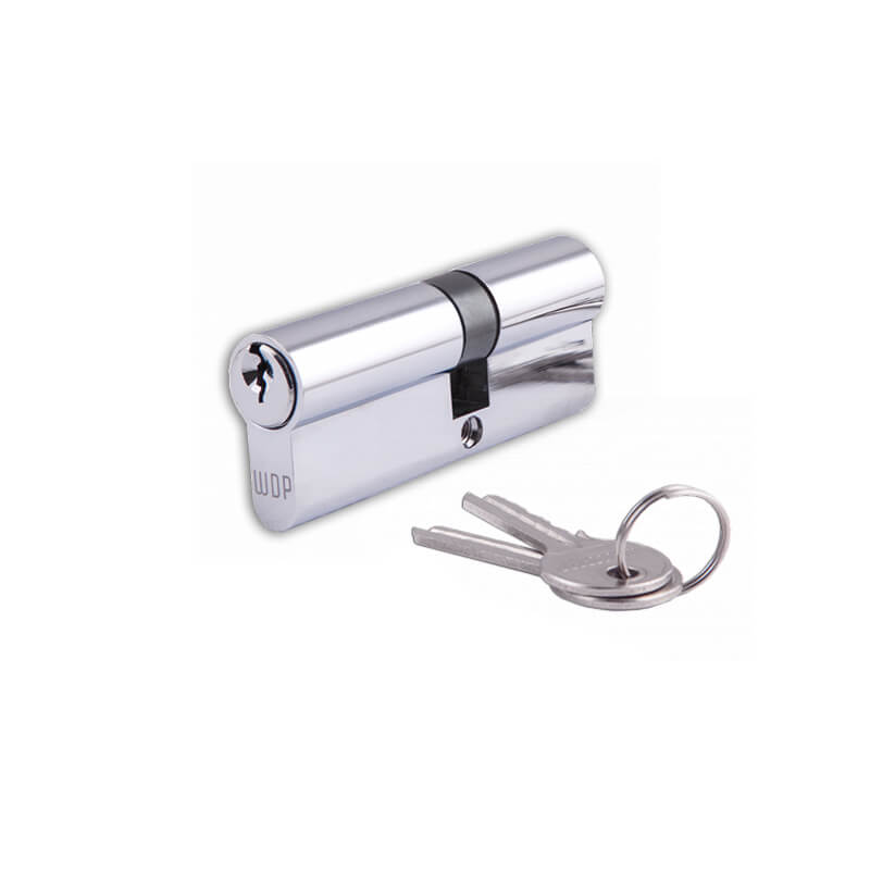 Личинка для замка пластиковой и алюминиевой двери с вертушкой, 5 ключей, (ключ/ключ) , 90 мм, 45х45, WDPro