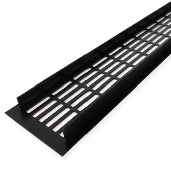 Вентиляционная решетка SETE для подоконника 80*480 мм, черный