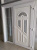 Дверь ПВХ 900х2100 (декоративный сэндвич SYT-5303-K-W), белая (Фото интернет-магазина Профиль-Сервис)