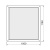 Окно ПВХ 1000х1160 (глухое, СП24 мм, белое) (Фото интернет-магазина Профиль-Сервис)
