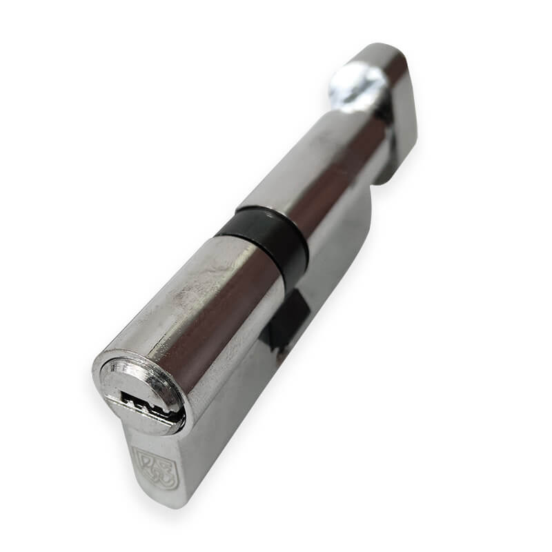 Цилиндр для замка двери с вертушкой (Ключ/Ручка) 35х35 | Профиль-Сервис 