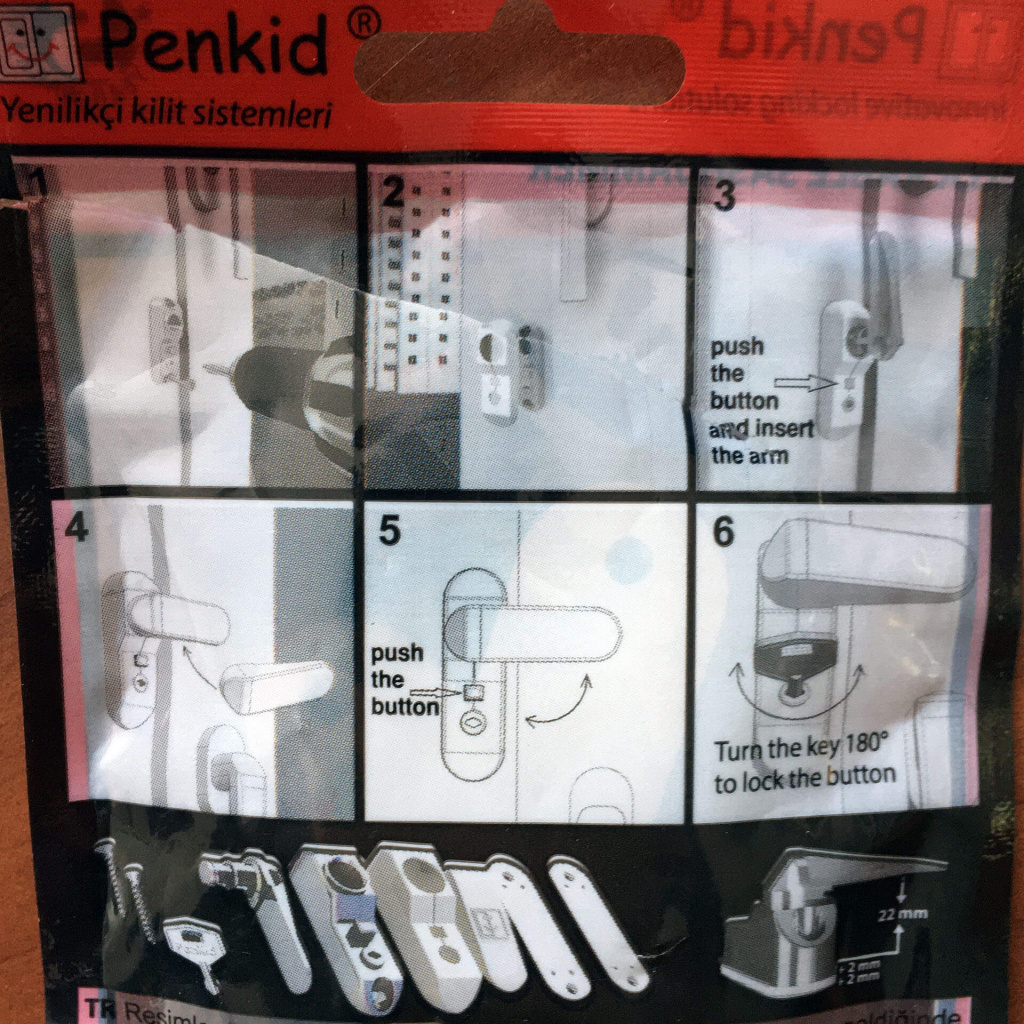 Схема монтажа белого детского замка PenKid