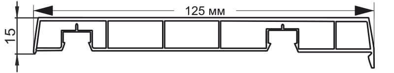 Размер прямого наличника W603, схематичный рисунок